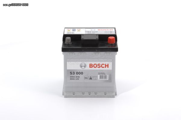 ΜΠΑΤΑΡΙΑ 12V 40ΑΗ 175-175-190 (340A) (S3) (R) BOSCH - 0 092 S30 000