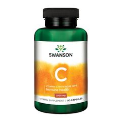 SWANSON VITAMIN C WITH ROSE HIPS EXTRACT 1000MG 90 CAPS