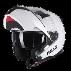 ΚΡΑΝΟΣ PILOT ROAD II ECE 22.06 SV FLIP UP ΣΠΑΣΤΟ ΑΣΠΡΟ | PILOT
