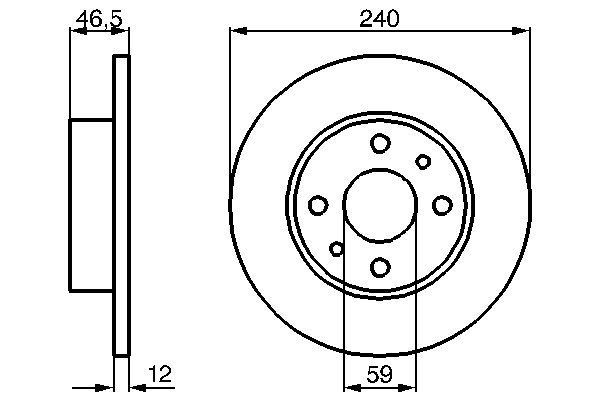 ΔΙΣΚΟI ΦΡΕΝΩΝ BIANCHI,FIAT - 0986478353