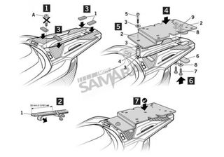 Σχάρα βαλίτσας για HONDA SH 125 '17 SHAD