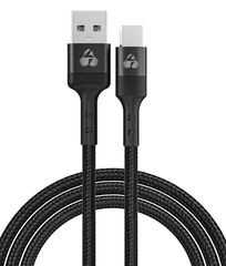 POWERTECH καλώδιο USB σε Micro USB PTR-0125, 12W 2.4A, copper, 1m, μαύρο