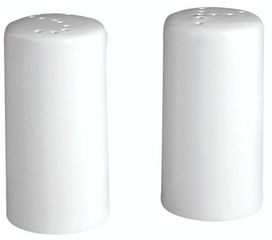 Πιπεριέρα Κυλινδρική Πορσελάνη Λευκή 4x7,7Cm Σετ 12 Τεμαχίων - Καινούργια.