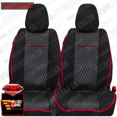 MITSUBISHI ECLIPSE CROSS ΠΛΑΤΟΚΑΘΙΣΜΑΤΑ ΤΕΧΝΟΔΕΡΜΑ RUBI PLUS ΜΑΥΡΟ - ΜΑΥΡΗ ΚΛΩΣΤΗ - ΚΟΚΚΙΝΟ ΠΕΡΙΓΡΑΜΜΑ ΜΕ ΚΟΚΚΙΝΟ ΚΕΝΤΗΜΑ ECLIPSE CROSS ΣΕΤ 2ΤΜΧ
