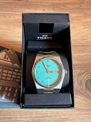 TISSOT POWERMATIC 80 TIFFANY BLUE ARABIC DIAL