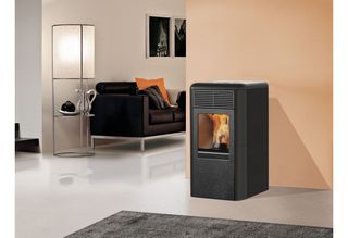 Edilkamin Point 2 Σόμπα Pellet 8,2kW Γκρι