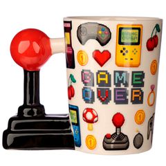 Game Over Joystick Pixel shaped handle mug-thumb-4
