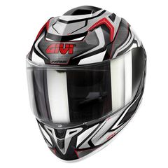 Κράνος Givi H50.9 (ECE 22.06) Atomic Mat Black/Silver/Red gloss + pinlock + extra ζελ.