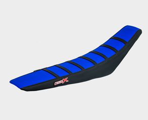 ΑΝΤΙΟΛΙΣΘΗΤΙΚΟ ΚΑΛΥΜΜΑ ΣΕΛΑΣ HUSQVARNA ADVANCED STRIPES BLUE BLACK WITH BLACK STRIPES | CROSS-X
