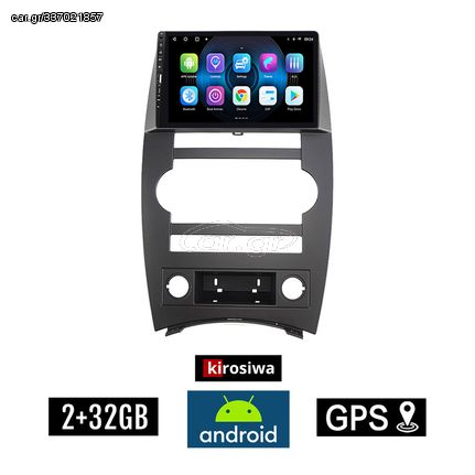 JEEP COMMANDER (μετά το 2007) Android οθόνη αυτοκίνητου 2GB με GPS WI-FI (ηχοσύστημα αφής 9" ιντσών Youtube Playstore MP3 USB Radio Bluetooth Mirrorlink εργοστασιακή, 4x60W, Navi)