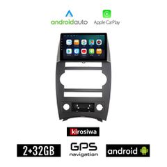 KIROSIWA JEEP COMMANDER (μετά το 2007) Android οθόνη αυτοκίνητου 2GB με GPS WI-FI (ηχοσύστημα αφής 9" ιντσών Android Auto Apple Carplay Youtube Playstore MP3 USB Radio Bluetooth Mirrorlink εργοστασιακ