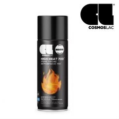 Σιλικονουχο σπρέι υψηλών θερμοκρασιών 700°C COSMOS LAC 400ml - Μαύρο μάτ