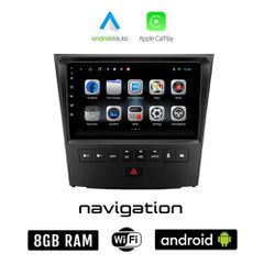 LEXUS GS (2004-2011) Android οθόνη αυτοκίνητου 8GB + 128GB με GPS WI-FI (ηχοσύστημα αφής 9" ιντσών OEM Android Auto Apple Carplay Youtube Playstore MP3 USB Radio Bluetooth Mirrorlink εργοστασιακή, 4x6