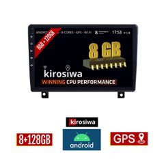 KIROSIWA 8GB + 128GB OPEL ASTRA H (2004-2010) Android οθόνη αυτοκίνητου με GPS WI-FI (ηχοσύστημα αφής 9" ιντσών Youtube Playstore MP3 USB Radio Bluetooth Mirrorlink DSP Apple Carplay Android Auto 4x60