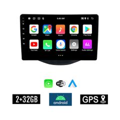 KIROSIWA 2+32GB PEUGEOT 108 (μετά το 2014) Android οθόνη αυτοκίνητου 2GB με GPS WI-FI (ηχοσύστημα αφής 9" ιντσών Youtube Playstore MP3 USB Radio Bluetooth Mirrorlink εργοστασιακή, 4x60W, AUX)