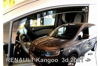 Κωδ.175832 RENAULT KANGOO 3D 2021+  ΖΕΥΓΑΡΙ ΑΝΕΜΟΘΡΑΥΣΤΕΣ ΑΠΟ ΕΥΚΑΜΠΤΟ ΦΙΜΕ ΠΛΑΣΤΙΚΟ HEKO - 2 ΤΕΜ. τηλ.210-6666146