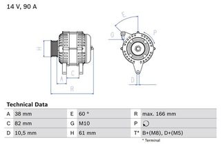 BOSCH BX ΔΥΝΑΜΟ VAG    BOSCH    0 986 040 340
