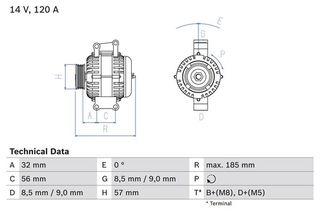 BOSCH BX ΔΥΝΑΜΟ ALFA ROMEO    BOSCH    0 986 048 620