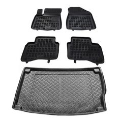 Πατάκια δαπέδου με πορτ μπαγκάζ σετ για Kia Niro Hybrid (organizer) 5τμχ