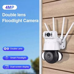 Ασύρματη IP Κάμερα Ασφαλείας 4K με Διπλό Φακό WiFi PTZ & Φωτισμό LED 