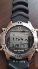 CITIZEN HYPER PROMASTER AQUALAND GOLD  D208 DIVER -thumb-2
