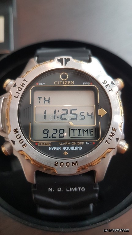 CITIZEN HYPER PROMASTER AQUALAND GOLD  D208 DIVER 