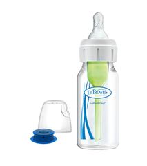Πλαστικό Μπιμπερό Με Στενό Λαιμό Specialty Feeding System Zero Resistance 0m+ 120ml Dr. Brown's