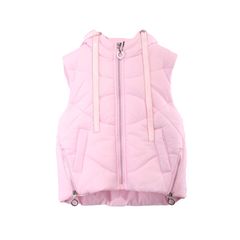 Joyce Zipper Vest Jacket 2393209 Pink