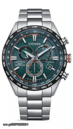 Ρολόι Citizen Radio Controlled με ασημί μπρασελέ τιτάνιο CB5946-82X