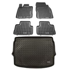 Πατάκια δαπέδου με πορτ μπαγκάζ σετ για Nissan Qashqai II (upper) 5τμχ