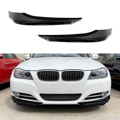 Μπροστινά Spoiler Δεξιά & Αριστερά Για Bmw 3 E90/E91 LCI 08-11 Με Απλή Έκδοση Προφυλακτήρα Γυαλιστερό Μαύρο Από Abs Πλαστικό 2 Τεμάχια