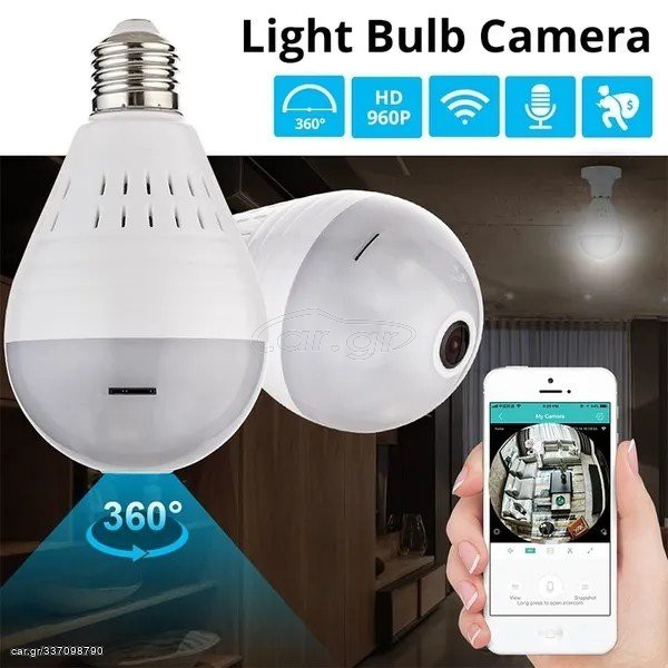 Wireless Security Camera 360 Panoramic 960P