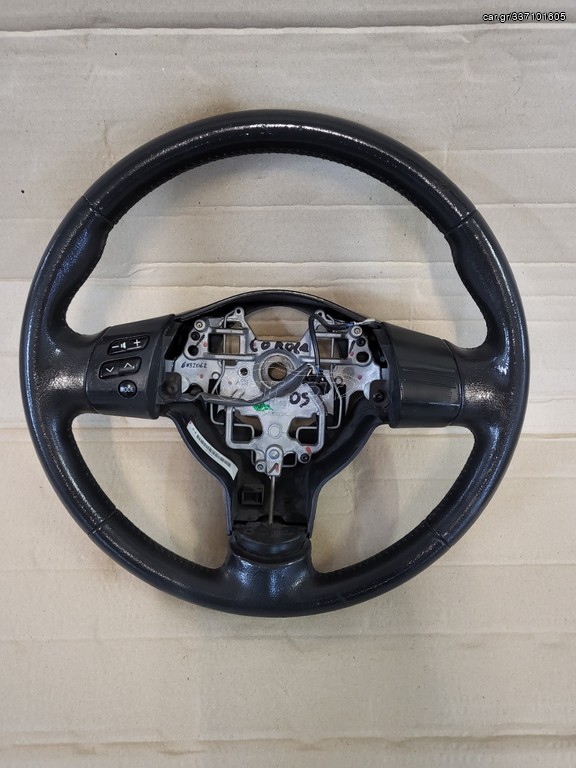 Τιμόνι σε άριστη κατάσταση δερμάτινο από TOYOTA COROLLA Χρονολογία 2004 έως 2006 τιμή +ΦΠΑ αποστολή σε όλη την Ελλάδα