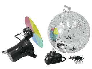 EUROLITE Mirror Ball SET 30cm with Pinspot - Eurolite