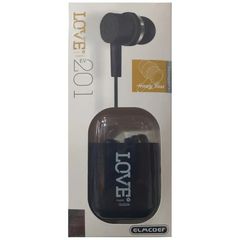 Elmcoei earphones EV-201 Pure Bass jack 3,5mm Black