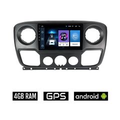 RENAULT MASTER (2010 - 2019) Android οθόνη αυτοκίνητου 4GB με GPS WI-FI (ηχοσύστημα αφής 10" ιντσών OEM Youtube  Playstore MP3 USB Radio Bluetooth Mirrorlink εργοστασιακή, AUX, 4x60W)