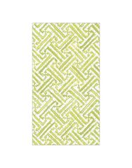 Χαρτοπετσέτες Guest Moss Green Fretwork 10.8x19.8cm Caspari (15 Tεμάχια)