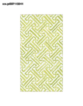 Χαρτοπετσέτες Guest Moss Green Fretwork 10.8x19.8cm Caspari (15 Tεμάχια)