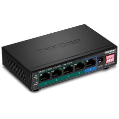 TRENDnet TPE-TG51g - Switch - unmanaged - 4 x 10/100/1000 (PoE+) + 1 x 10/100/1000 ΕΚΘΕΣΙΑΚΟ ΑΧΡΗΣΙΜΟΠΟΙΗΤΟ ΧΩΡΙΣ ΣΥΣΚΕΥΑΣΙΑ