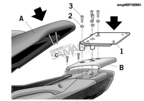 Σχάρα βαλίτσας για GILERA NEXUS 125/500 SHAD