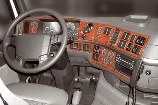 Αυτοκόλλητα 3D Σιλικόνης Τύπου Μαόνι για Ταμπλό Volvo FH12 2002-2016