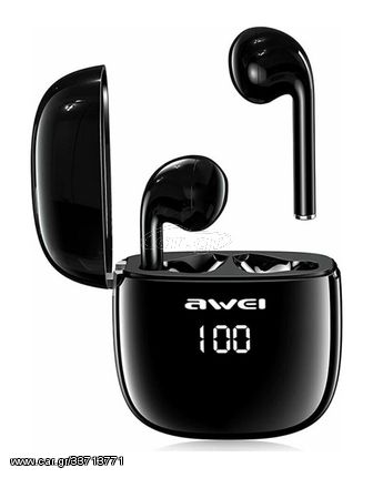 Awei T28P Αδιάβροχα Ασύρματα Ακουστικά Bluetooth - Black