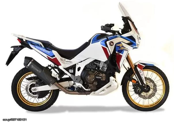 ΛΥΡΗΣ HP CORSE SPS ΤΕΛΙΚΟ ΕΞΑΤΜΙΣΗΣ BLACK CERAMIC ΓΙΑ HONDA CRF 1100 L AFRICA TWIN 2020-2023