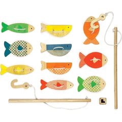 Ξύλινο παιχνίδι ψάρεμα - Petit Collage