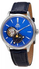 ORIENT Classic Sun and Moon Automatic με μπλε λουράκι RA-AS0103A