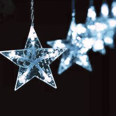 STAR ICICLΕ 100 LED λαμπάκια σε βροχή 2W με ψυχρό χρώμα φωτός με δυνατότητα επέκτασης IP44 με μήκος 3m & διάφανο καλώδιο