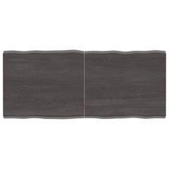 Επιφ Τραπεζιού Αν Καφέ 140x60x(2-4)εκ.Ακατέργ. Μασίφ Ξύλο Δρυός 364032