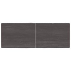 Επιφ Τραπεζιού Αν Καφέ 160x60x(2-4)εκ.Ακατέργ. Μασίφ Ξύλο Δρυός 364038