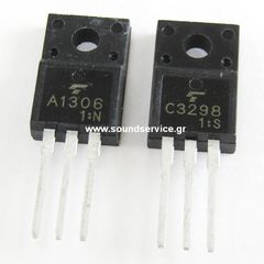 2SA1306 + 2SC3298 (PLASTIC) ΖΕΥΓΟΣ ΤΡΑΝΖΙΣΤΟΡ A1306 C3298