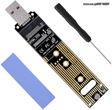 POWERTECH Converter M.2 Key M NVMe σε USB 3.1 Gen 2 TOOL-0045 TOOL-0045 id: 33678